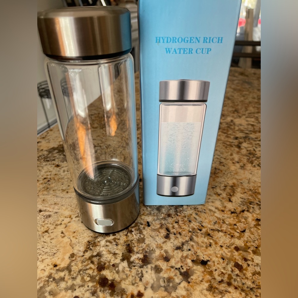 Portable Hydrogen Water Bottle - Silver